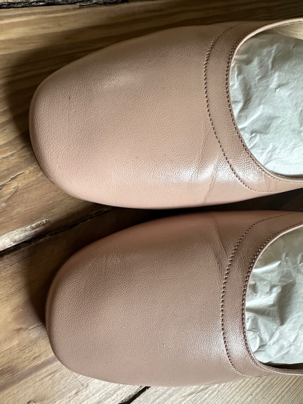 Everlane Women's Blush Pink Ballet Flats with Elastic Back - Picture 7 of 7